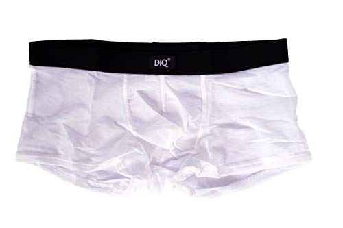 Diq wear men's tease trunk sexy see-through mesh underwear white/…