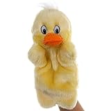 Duck Hand Puppets Duckling Plush Animal Toys for Imaginative Pretend Play Storytelling Yellow