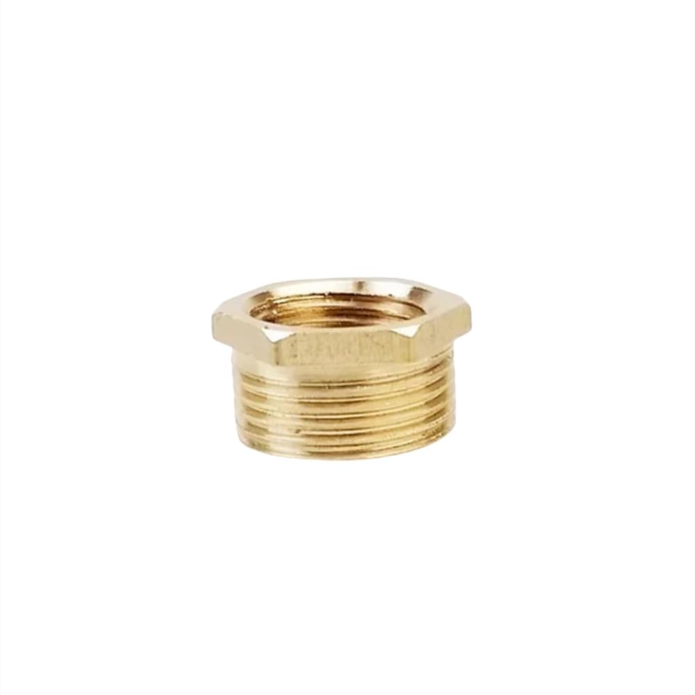 Accesorio de tubería reductor de buje hexagonal de latón, rosca F a M, conector adaptador de cobre para agua y gas, 1/8, 1/4, 3/8, 1/2 y 3/4, 20 unidades