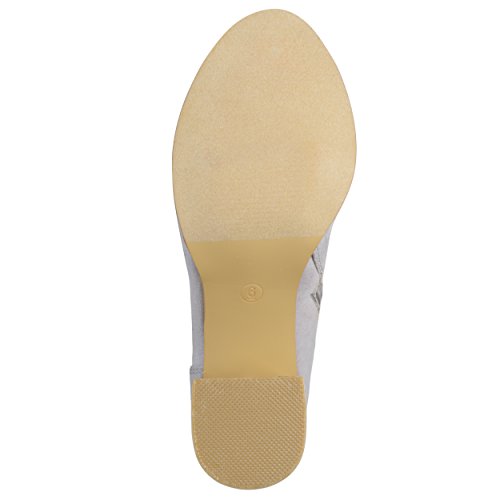 Brinley Co Bota feminina Echo Ankle Boot, Cinza, 9