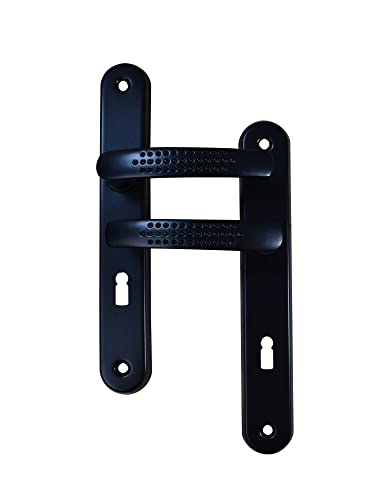 Poignée de porte intérieure Elona noir trou clé Quincadeco