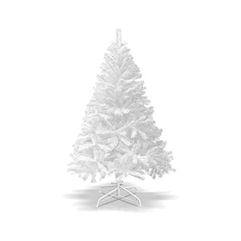 BenefitUSA 5ft Classic Pine Christmas Tree Artificial Realistic Natural Branches-Unlit with Metal Stand Cover