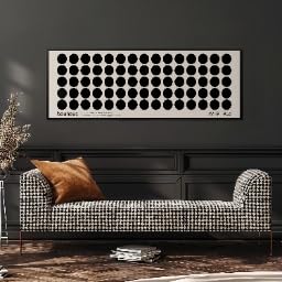 Impression Bauhaus horizontale déco murale rétro cadre 70x210 cm - 4