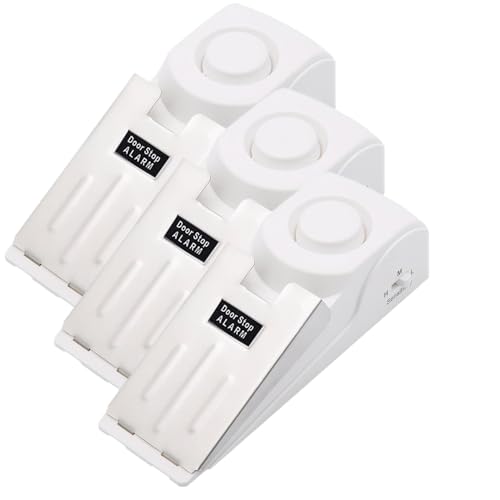 Mengshen 3 Pack 120dB Türstoppalarme Extra lauter Sicherheitsalarm für Zuhause Hotel Tragbares Doo Sicherheitsbündel für verbesserten Schutz
