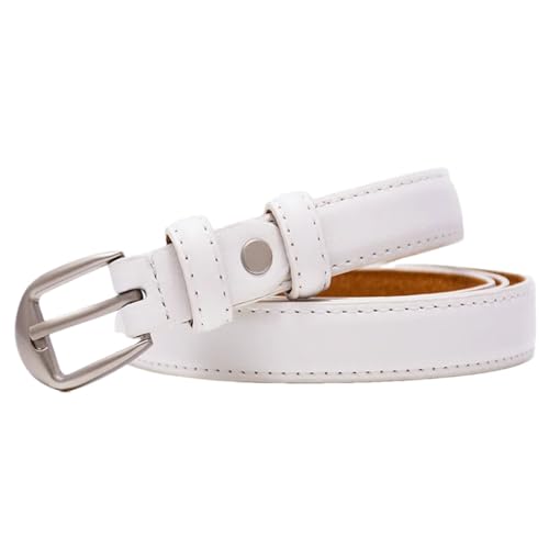 Women’S Fashion Simple Versatile Soft PU Leather Belt For Trousers & Jeans 1.8Cm Wide Trendy Style Accessory