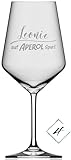 Aperol Glas mit Gravur, auf Aperol spur, Aperolglas personalisierbar, Geschenk für Aperolliebhaber, Personalisiertes Aperolgeschenk, Aperol