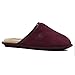 Price comparison product image DUNLOP Mens Slippers New Slip On Mules Faux Sheepskin Fur Cosy Slippers with Memory Foam (Burgundy, UK Footwear Size System, Adult, Men, Numeric, Medium, 10)