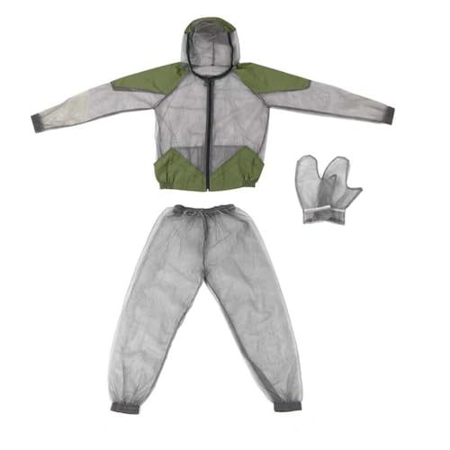 Kids Mosquito Suit Outdoor Net Clothing Mosquito Insect Bug Proof Clothing Insect Mesh Protection Clothing Mesh Insects Net Gloves mosquito suits for adults,bug suit Grey ? XL ?