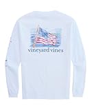 Vineyard Vines Men's Long-Sleeve Pocket Tee, White Cap