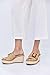 Coutgo Women's Wedge Platform Espadrille Slide Sandals Slip On Open Toe High Heels Buckle Casual Summer Shoes, Size 9, Khaki