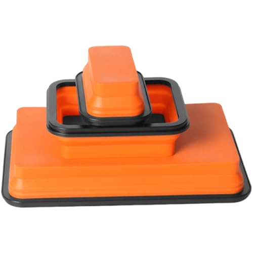 ポータブルタンジェリンツールトレイトレイ折りたたみ式シリコン部品コンテナネジホルダーガレージワークショップ用ポータブルツールオーガナイザー