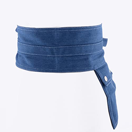 appuivbt Denim Belt for Jeans Waist Belt with Pocket Women Belt Waist Wrap Wide Belt for Shirt Dress4