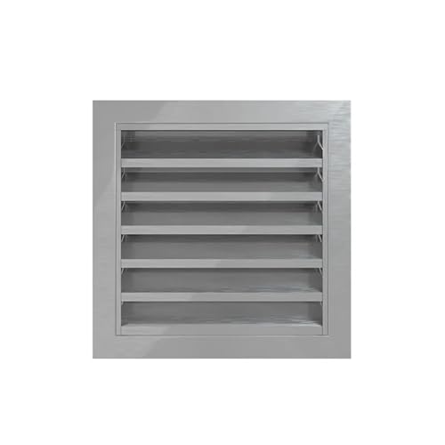 Grille de ventilation inox carrée au design architectural épuré