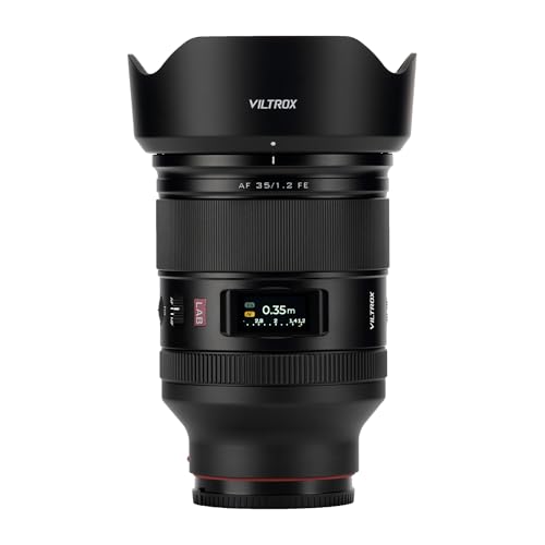 VILTROX AF 35mm F1.2 Lab Objectif pour Sony FE Plein Format Mise au Point Automatique Grande Ouverture
