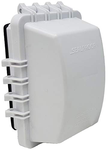 Sealproof 1-Gang Weatherproof In Use Outlet Cover | Horizontal/Vertical Outdoor Plug and Receptacle...