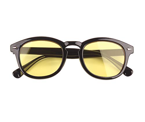 Image of Bestum Retro Inspired Sunglasses With Rivets Tinted Lens UV400