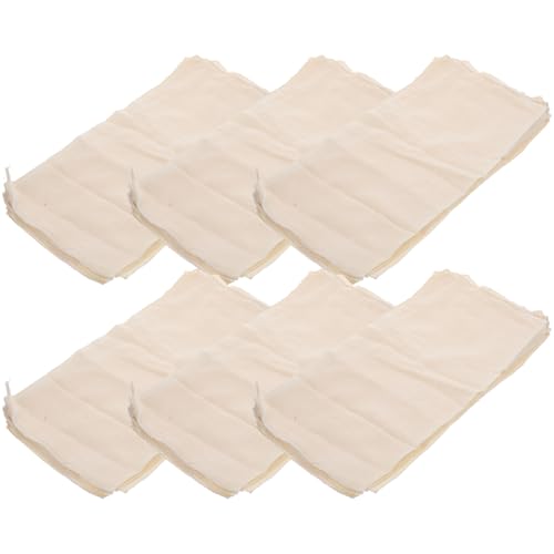 BESPORTBLE 6 Piezas de Tela Filtrante de Algodón 100% Puro Tamaño 40X40 CM Reutilizable para Tofu Colar Salsas y Repostería Cocina Doméstica