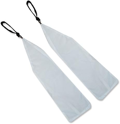 UltraPoi Ultrasock w/Loop Swivel Handles Set of 2 - White Non-Stretch Socks - for LED or Practice