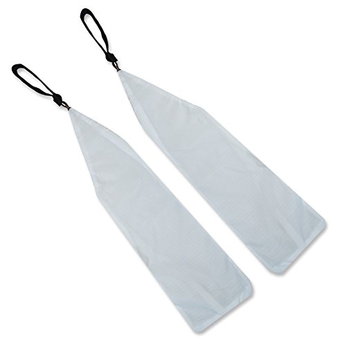 UltraPoi Ultrasock w/Loop Swivel Handles Set of 2 - White Non-Stretch Socks - for LED or Practice