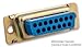 TE CONNECTIVITY / AMP 205164-1 D SUB SHELL, PLUG, 15POS, STEEL (5 pieces)
