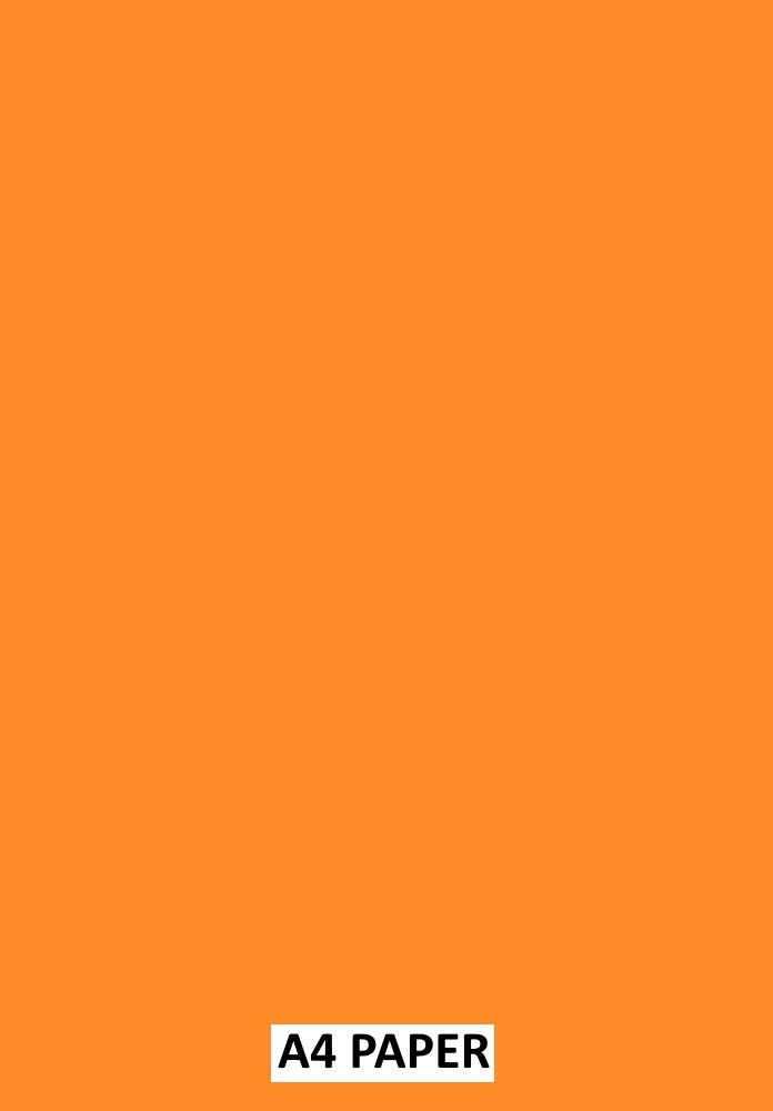 Fluorescent Orange A4 Paper 80gsm Sheets - Arts and Crafts - Select Amount (500)