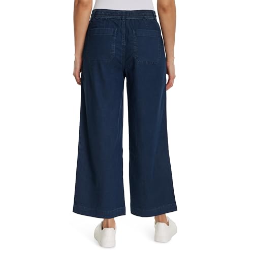 Gloria Vanderbilt Women's Soft Drape Drawstring Pull on Wide Leg Crop Standard3