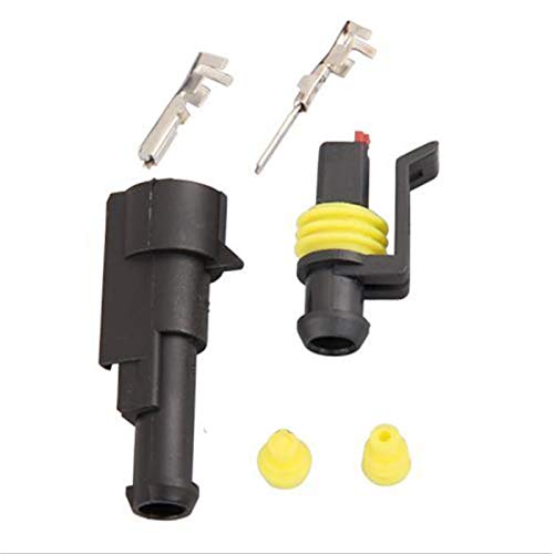 image for ZYTC 10 Kits 1 Pin Way Car Waterproof Wire Connector Plug Auto Electri