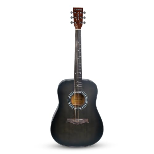 Image of Kadence A281 Acoustic Guitar - 6-String, Black, 41 inch Dreadnought Body, Spruce Top, Rich Sound, Ideal for Beginners & Intermediate Players, Durable & Comfortable Playability