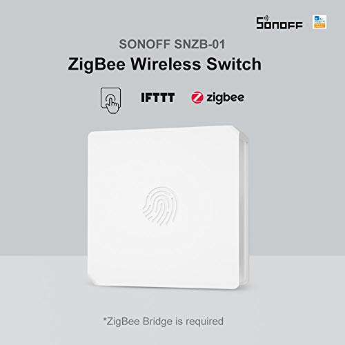 Sonoff Snzb-01 Zigbee Wireless Switch, Supports To Create Smart Scenes, Trigger The Connected Devices On Ewelink App With Three Control Options,Sonoff Zigbee Bridge Required.(Battery Is Not Included) #TOP5