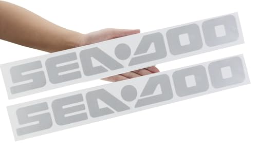 Image of 2Pc Sea Doo Seadoo Decals Stickers Fit for Boat Outboard Motor (White)