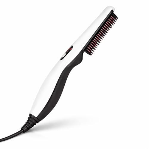 Image of Quick Hair Styler for Men Electric Beard Straightener Massage Hair Comb Beard Comb Multifunctional Curly Hair Straightening