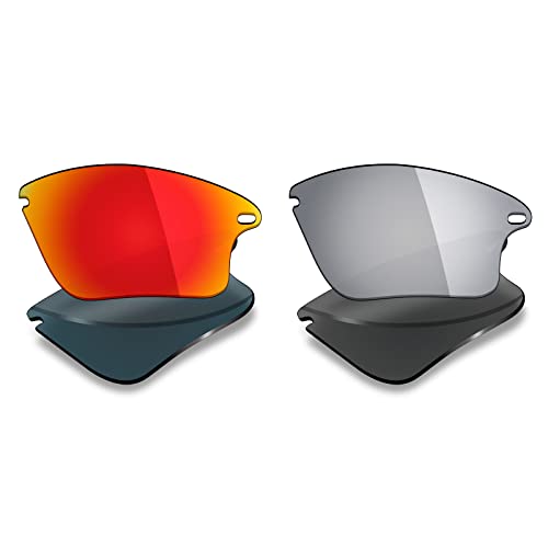 Image of Mryok 2 Pair Polarized Replacement Lenses for Oakley Fast Jacket XL Sunglass - Options