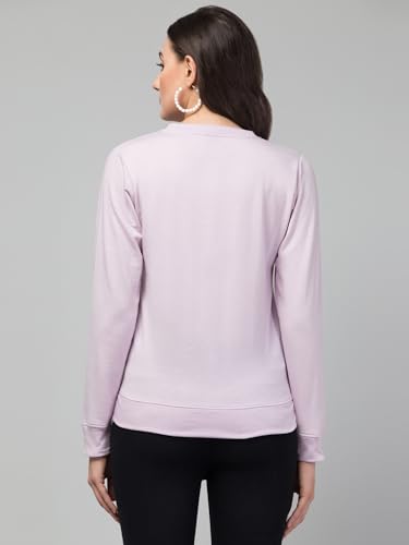 Image of Woman's Full Sleeve Round Neck Fleece Sweatshirt