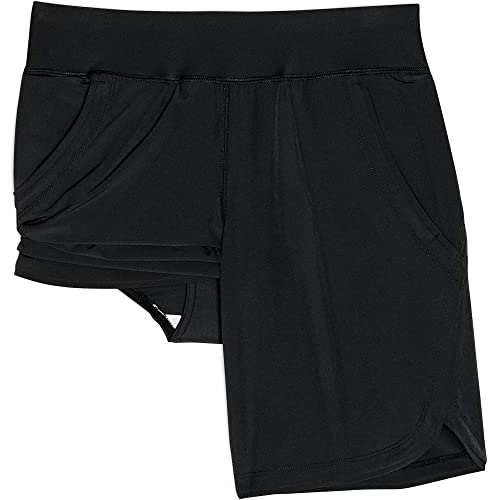 Lands' End Womens Comfort Waist 9In Swim Short Panty New Black Long Torso 16 #TOP4