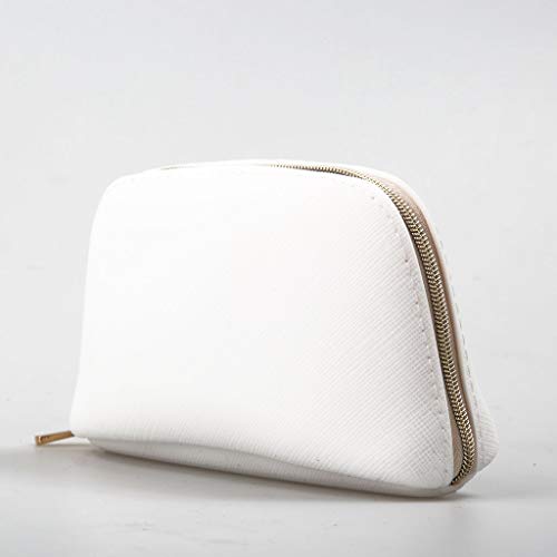Small Pouch By Pudinbag | Makeup Pouch | Coin Purse | Period Bag | Small Zipper Pouch | Cute Vegan Silicone Waterproof (White) #TOP4