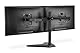 DIGITUS Monitorhalterung - Standfuß - 2 Monitore - Bis 32 Zoll - Bis 2X 8 kg - VESA 75x75, 100x100 - Schwarz