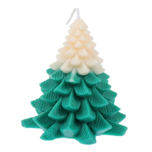 TOVINANNA 1pc Christmas Tree Shape Scented Candle Decorative Xmas Festival Candle for Home Decor Parties and Celebrations Soy Wax Warm Ambiance Design