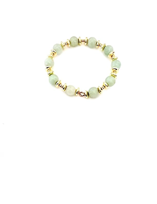 Bracelet en Jade bien-être et motif Soleil, le bijou d'harmonie intérieure