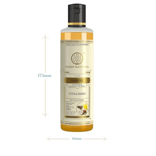 Khadi Natural Vitalising Herbal Hair Oil| Hair Oil for Hair Growth |Paraben & Mineral Oil Free | Suitable for All Hair Types