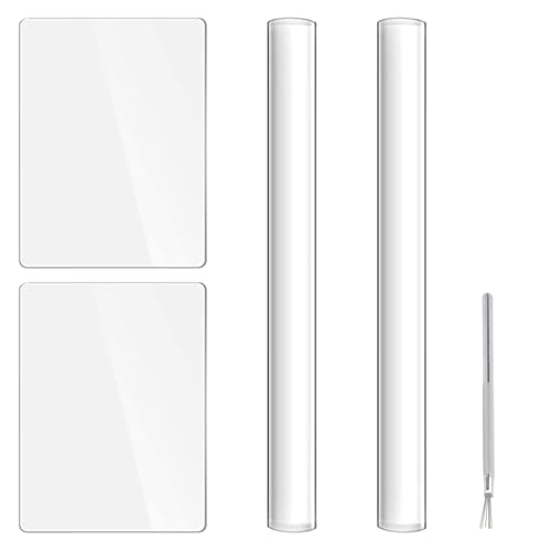 GZRXIOUS 5 Pièces Kit Argile Autodurcissante, Rouleau d'argile et Feuille Acrylique Outils Argile, Rouleau Acrylique Outil pour Argile Polymère Artisanat,...