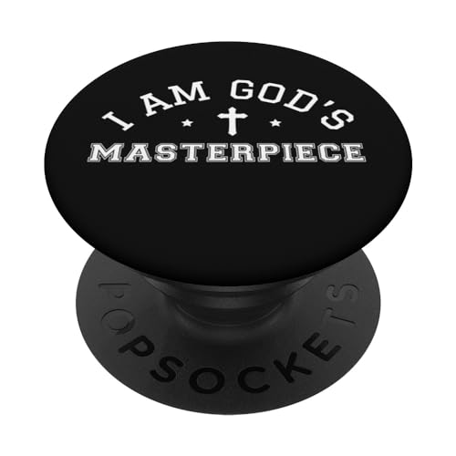 I Am God's Masterpiece Biblia Versículo Escritura Cristiano Jesús PopSockets PopGrip Intercambiable