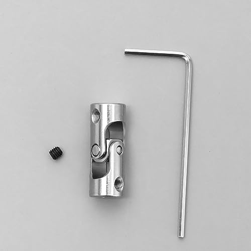 4 Stk. 3mm bis 3mm Metall-Universalgelenk-Wellenkupplung Flexkupplung Verbinder Zubehör für Modellautos Schiffe Roboter