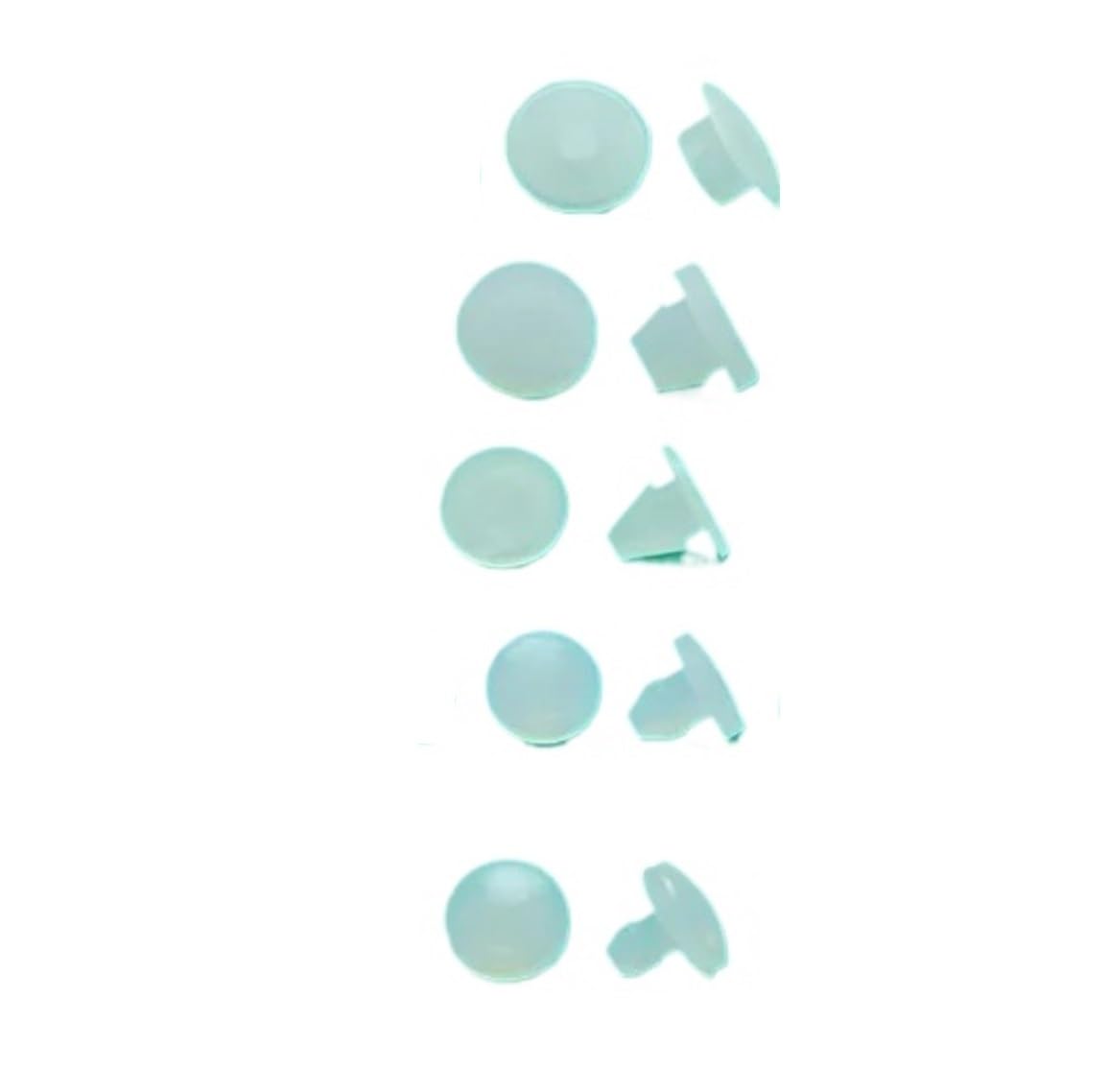 Silicone Rubber Conical Snap-on Blanking End T-type Plug Hole Plug Caps Seal Stopper Pipe Tube Inserts Dust Bung 2.5-50.6mm(FC-140,10 pcs)