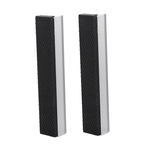 VILLCASE Cubiertas Magnéticas Para 6 Pulgadas, Protectores Antideslizantes De Juntas De Mandíbula De Metal, Accesorios Para Prensas y Taladros De Columna, Paquete De 2 Unidades Para Taller