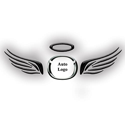Auto Aufkleber 3D Flügel Engelsflügel Angel Emblem Car Sticker Autoaufkleber Engel (Schwarz)