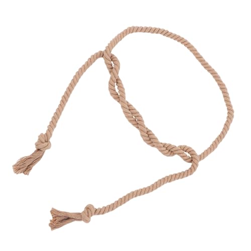 BESPORTBLE Cotton Linen Waist Belt for Cosplay Long Robe Belt for Pastors and Costumes for Men and Women Deep Brown