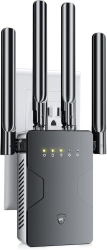 Image of 2026 New WiFi Extender Internet Booster for Home, Long Range up to 18ksq.ft, Wireless Internet Repeater Routers Signal Amplifier for Home, 15X Speed Access Point Ethernet Port, Mesh WiFi, 1-Tap Setup