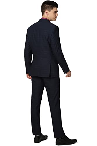 Image of Peter England Men's Polyester Blend Suit-Dress Set