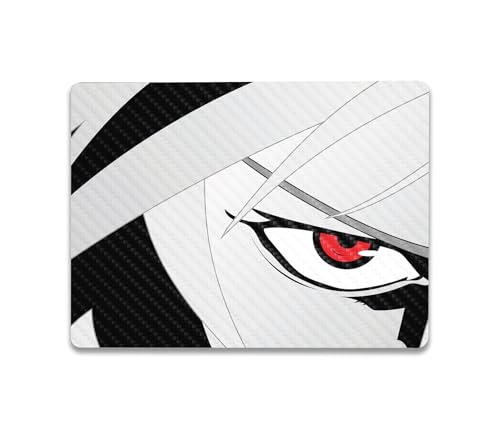 Image of MightySkins Carbon Fiber Skin Compatible with Microsoft Surface Laptop Go 3 (2023) Full Wrap Kit - Anime Eye | Protective, Durable Textured Carbon Fiber Finish | Made in The USA