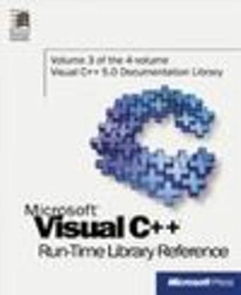 Microsoft Visual C++ Run-Time Library Reference: Buy Online at Best ...
